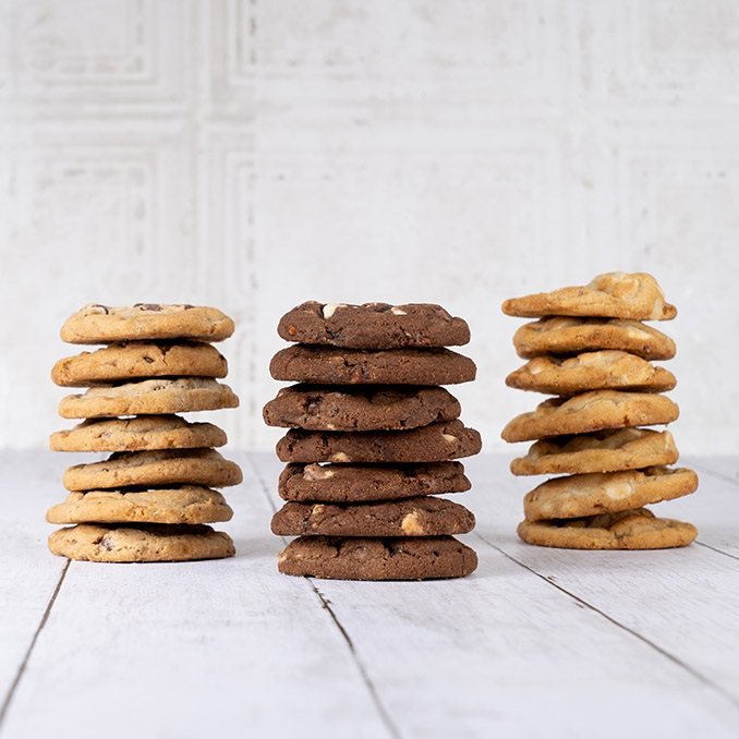chocolate lovers gourmet cookie stacks