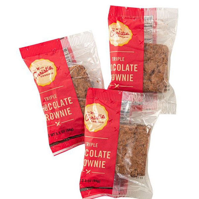 gourmet triple chocolate brownies