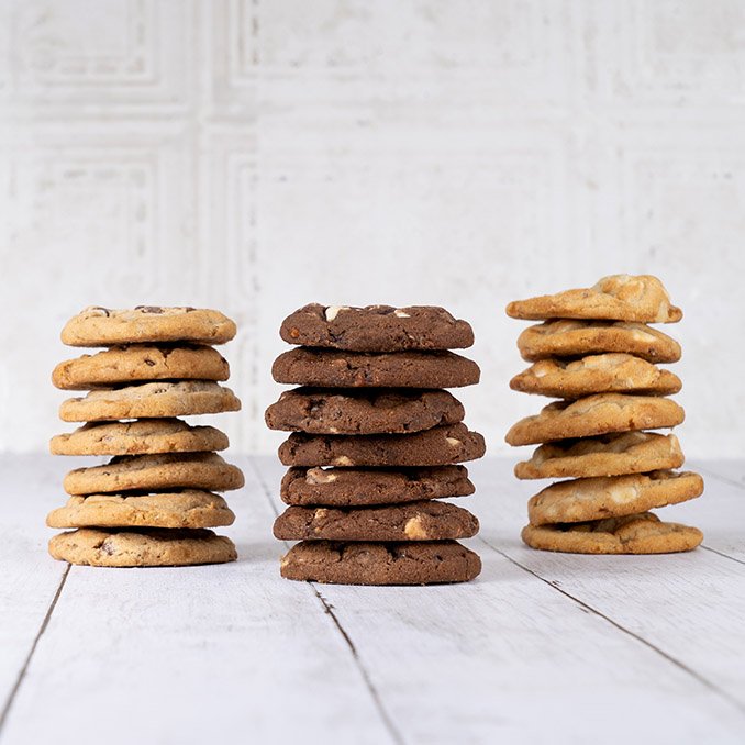 chocolate lovers gourmet cookie stacks