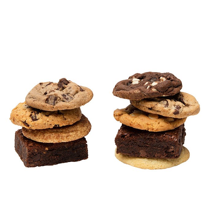 great 8 gourmet cookies and brownies stacks