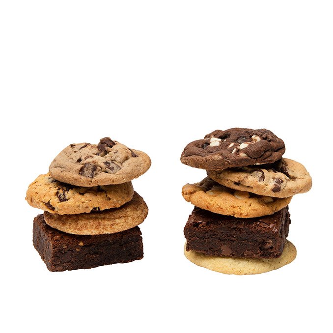 great 8 gourmet cookies and brownies stacks