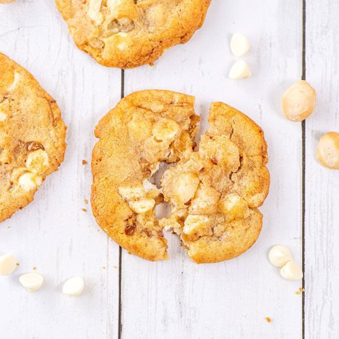 White Chocolate Macadamia Nut Cookies, Cookie Basket