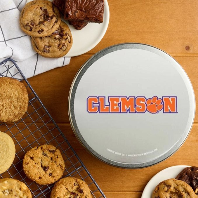 clemson university gourmet gift tin